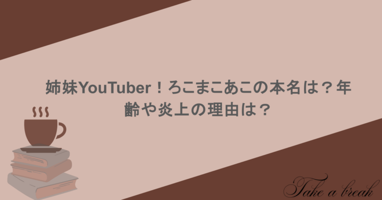 姉妹YouTuber！ろこまこあこの本名は？年齢や炎上の理由は？
